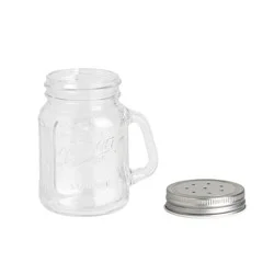 Mason Craft & More Clear Glass Salt and Pepper Jar Shakers