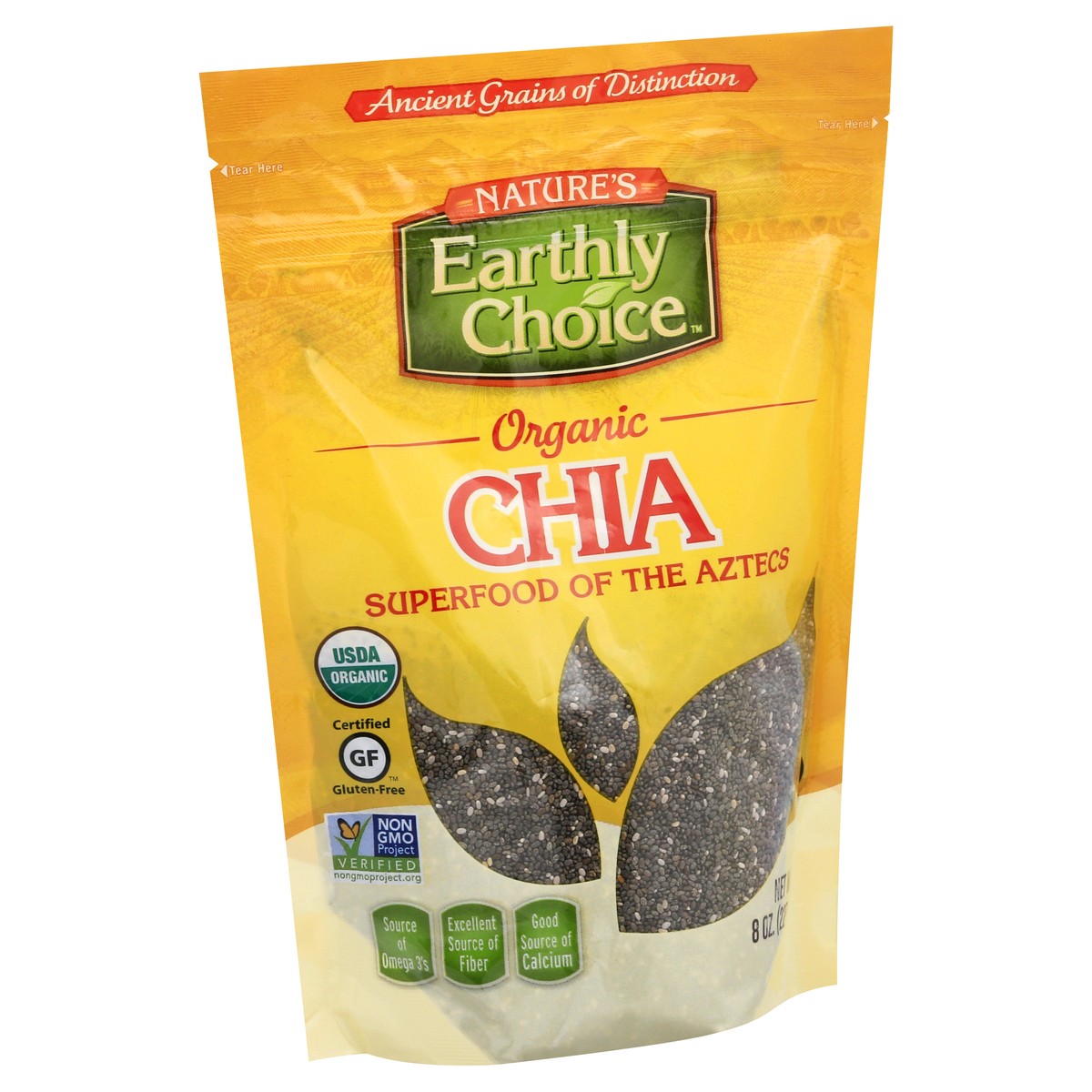 slide 9 of 9, Nature's Earthly Choice Organic Chia, 8 oz