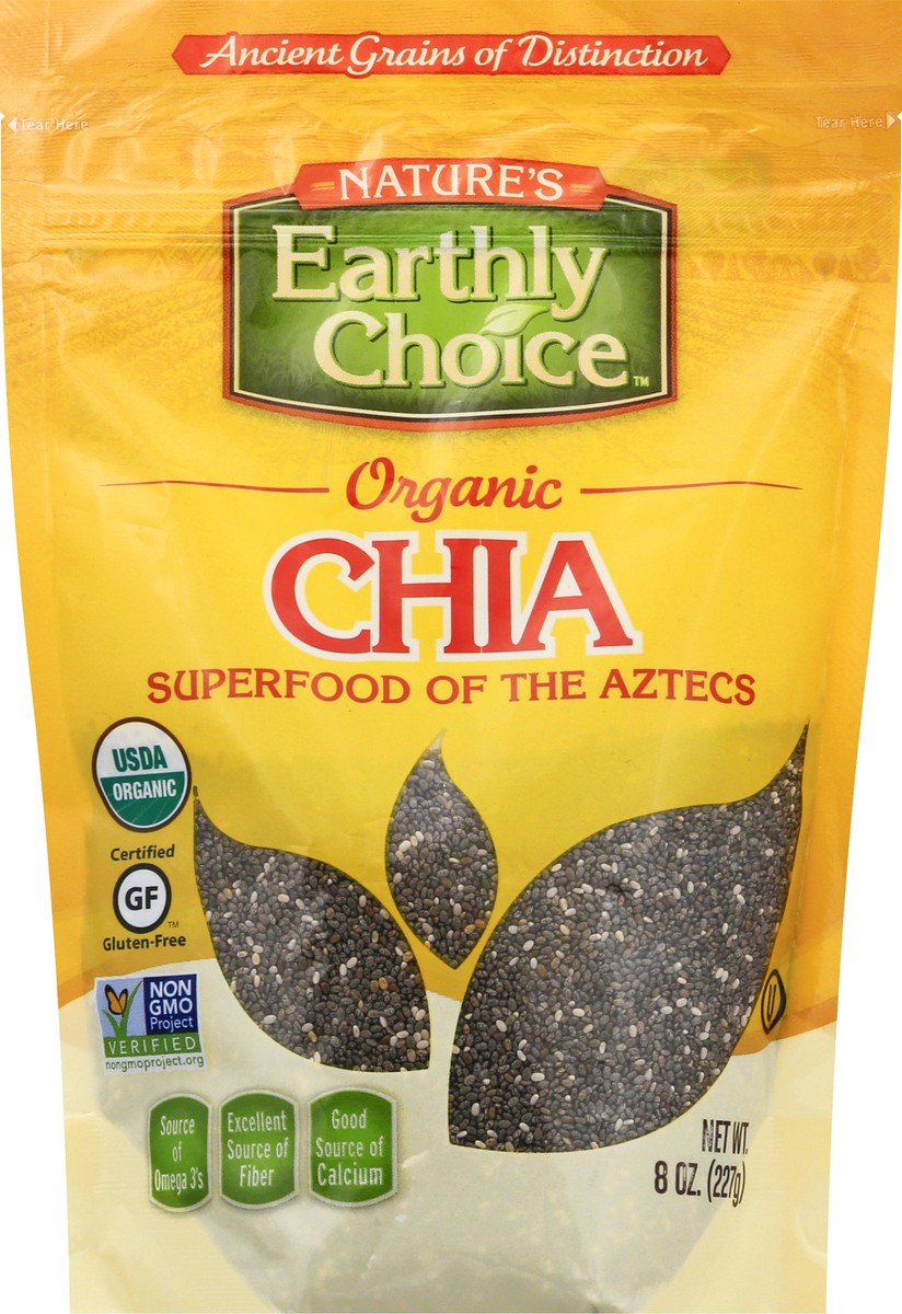 slide 7 of 9, Nature's Earthly Choice Organic Chia, 8 oz