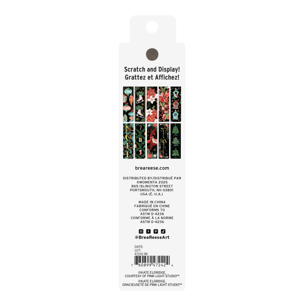 slide 5 of 5, Brea Reese Scratch Art Bookmarks, Ornaments, Set Of 11 Pieces, 11 ct