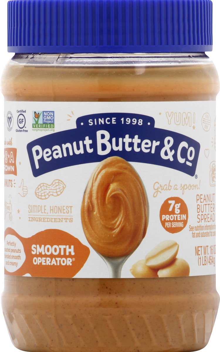 slide 7 of 8, Peanut Butter & Co. Smooth Operator Peanut Butter Spread 16 oz. Jar, 16 oz