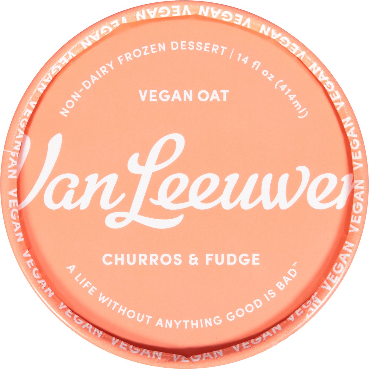 slide 14 of 14, Van Leeuwen Non-Dairy Churros & Fudge Frozen Dessert 14 fl oz, 14 fl oz