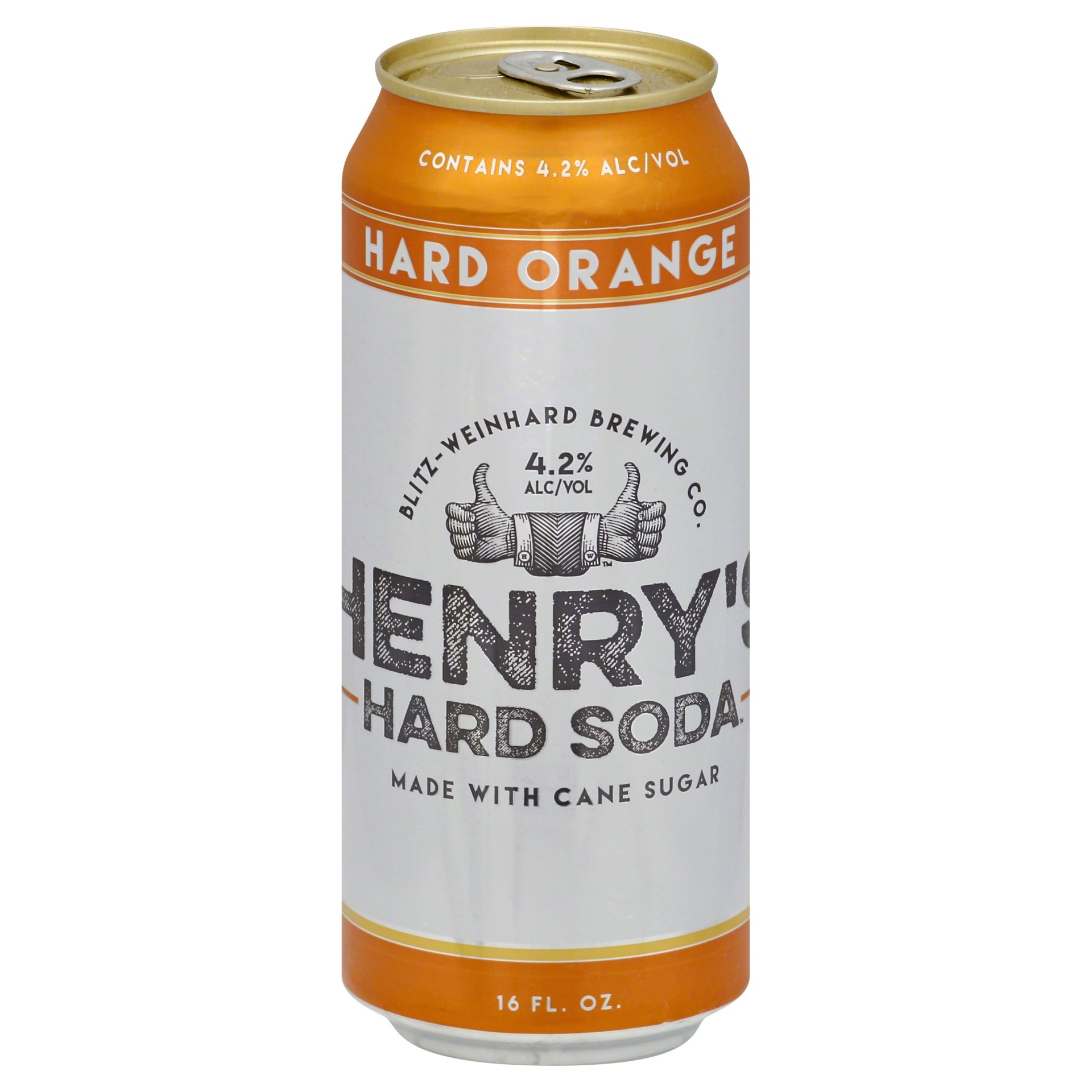 slide 1 of 1, Henry's Hard Soda Hard Orange, 4 pk, 16 fl. oz.