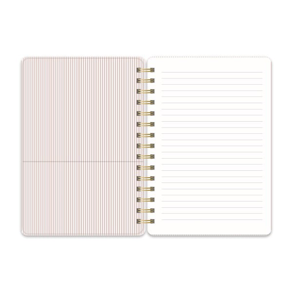 slide 2 of 4, Studio Oh! Agatha Notebook, 8-1/4"" X 6-1/4"", 1 Subject, College Rule, 208 Pages, Organized Chaos (Cinnamon Brown), 1 ct