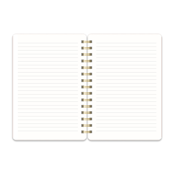 slide 3 of 4, Studio Oh! Agatha Notebook, 8-1/4"" X 6-1/4"", 1 Subject, College Rule, 208 Pages, Organized Chaos (Cinnamon Brown), 1 ct