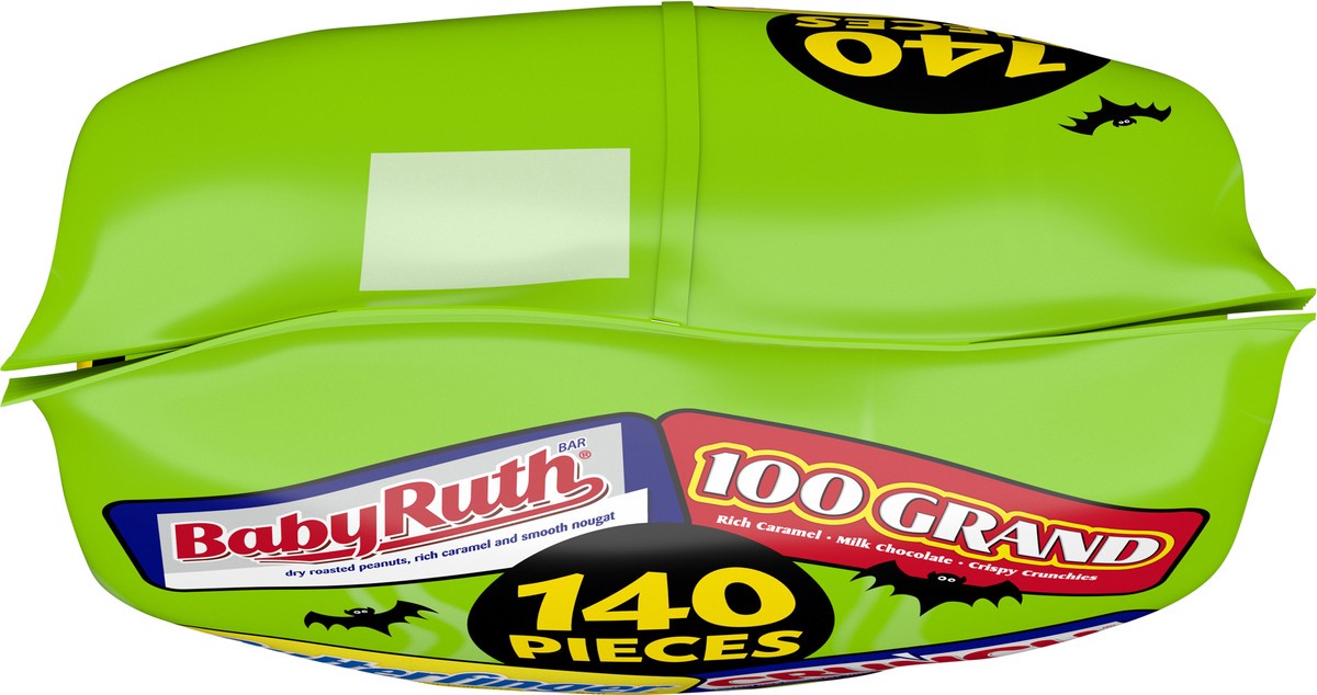 slide 5 of 7, Ferrero Butterfinger CRUNCH Baby Ruth and 100 Grand Assorted Mini and Fun Size Chocolate Candy Bars, 55.7 oz