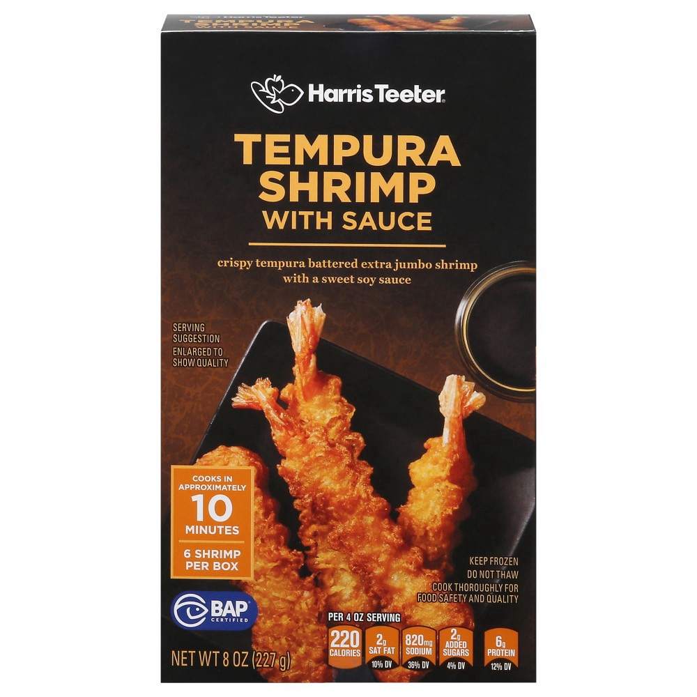 slide 4 of 4, Harris Teeter® Tempura Shrimp with Sauce, 9 oz