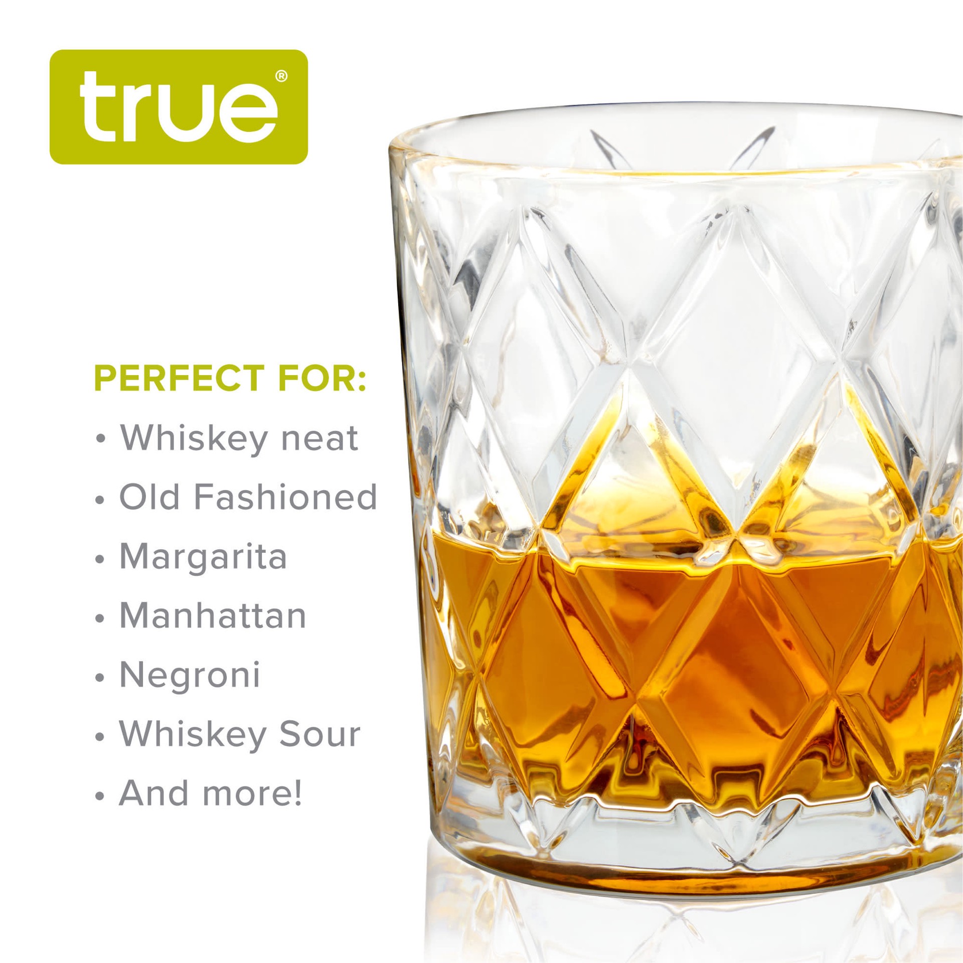 slide 2 of 5, True 11 Ounce Scotch Tumbler Glasses 4 ea, 1 ct