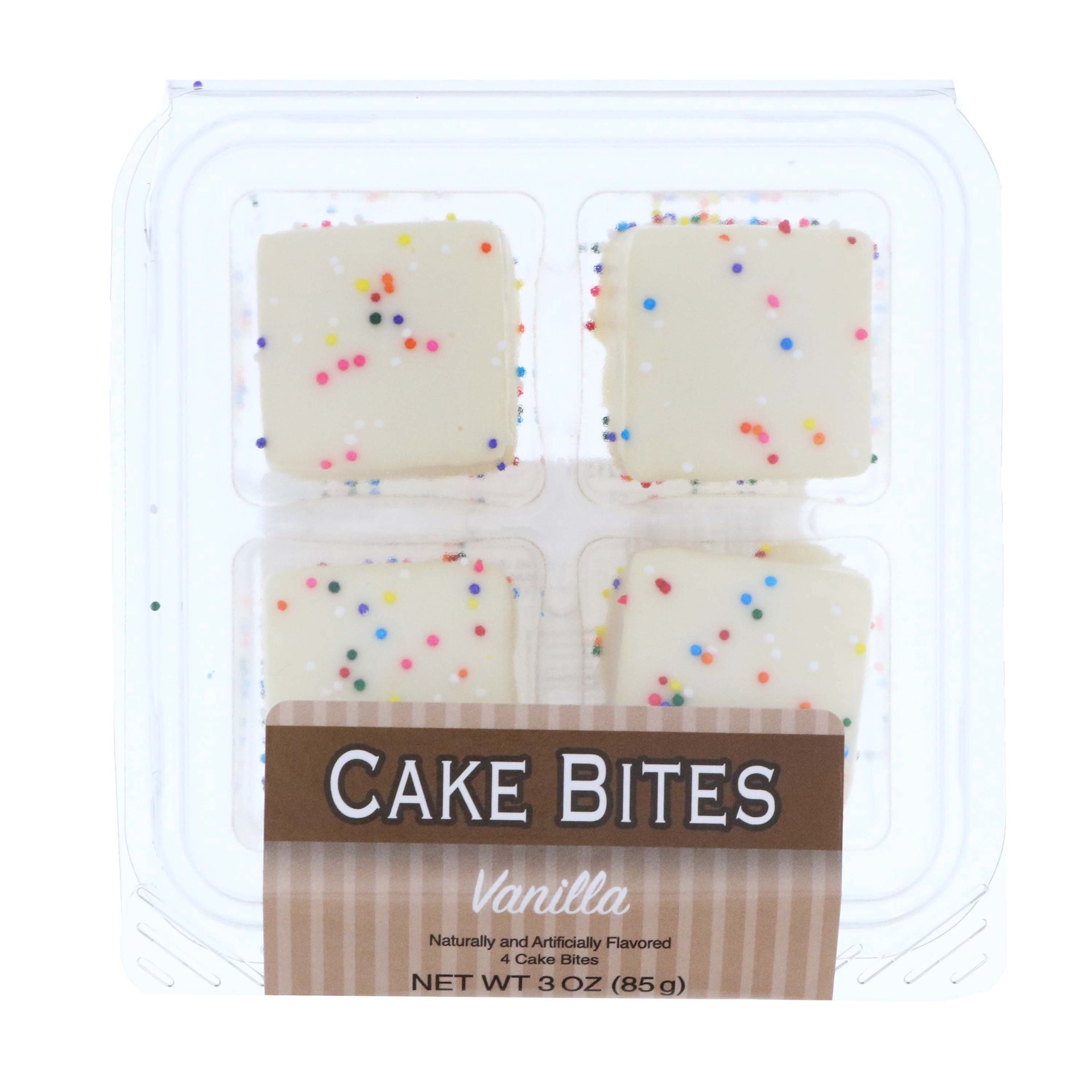 slide 1 of 1, Swiss Colony Vanilla Cake Bites, 4 ct