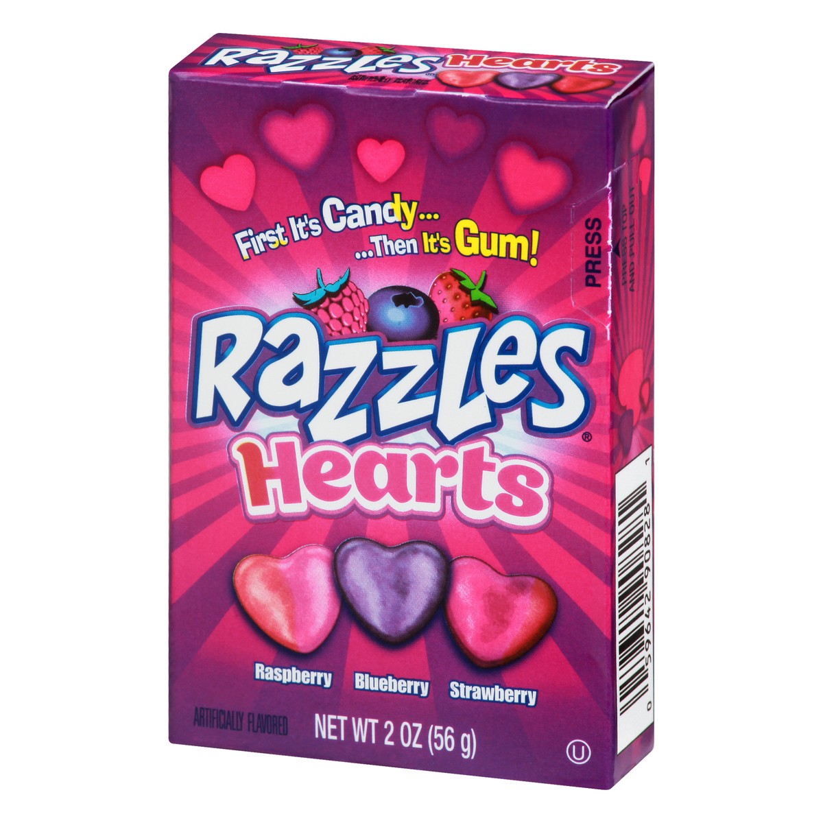 slide 8 of 10, Razzles Candy Hearts Box, 2 oz