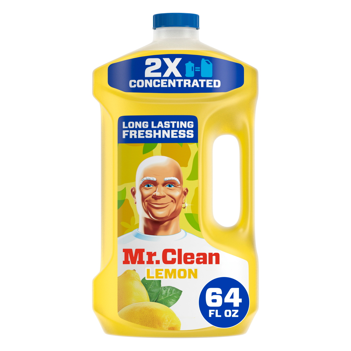 slide 1 of 1, Mr. Clean Liquid Antibacterial Lemon Cleaner 64 Ounces, 64 oz