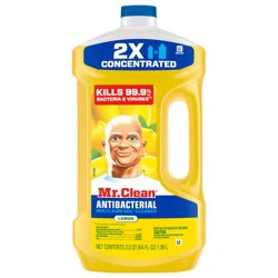 Mr. Clean Liquid Antibacterial Lemon Cleaner 64 Ounces