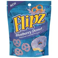 Flipz Blueberry Donut Flavored Covered Pretzels 4.3 oz