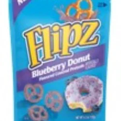 Flipz Blueberry Donut Flavored Covered Pretzels 4.3 oz