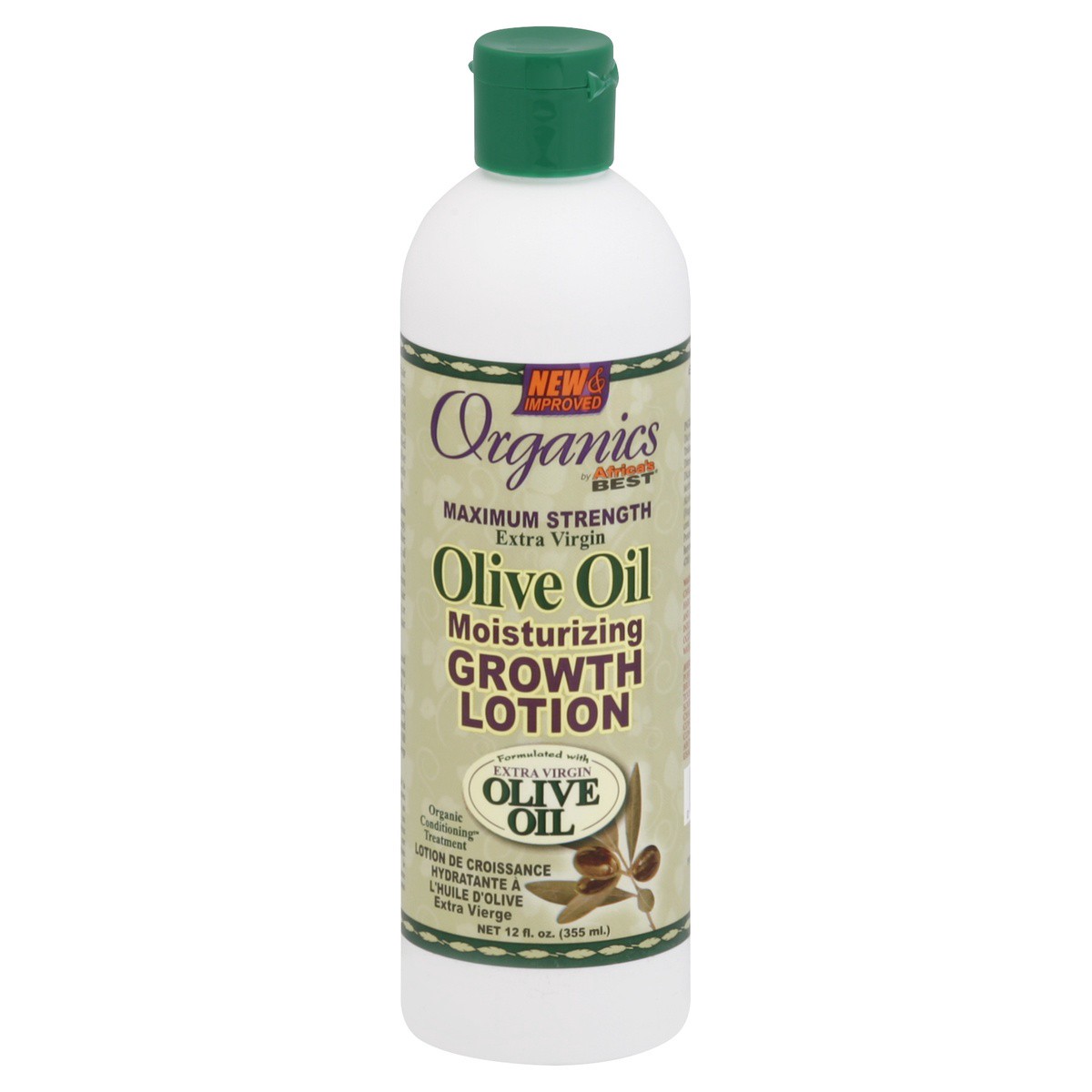 slide 1 of 3, Africa's Best Maximum Strength Extra Virgin Olive Oil Moisturizing Growth Lotion, 1.2 fl oz