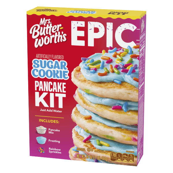 slide 20 of 29, Mrs. Butterworth's Epic Sugar Cookie Flavored Pancake Mix Kit, 16 oz., 1 ct