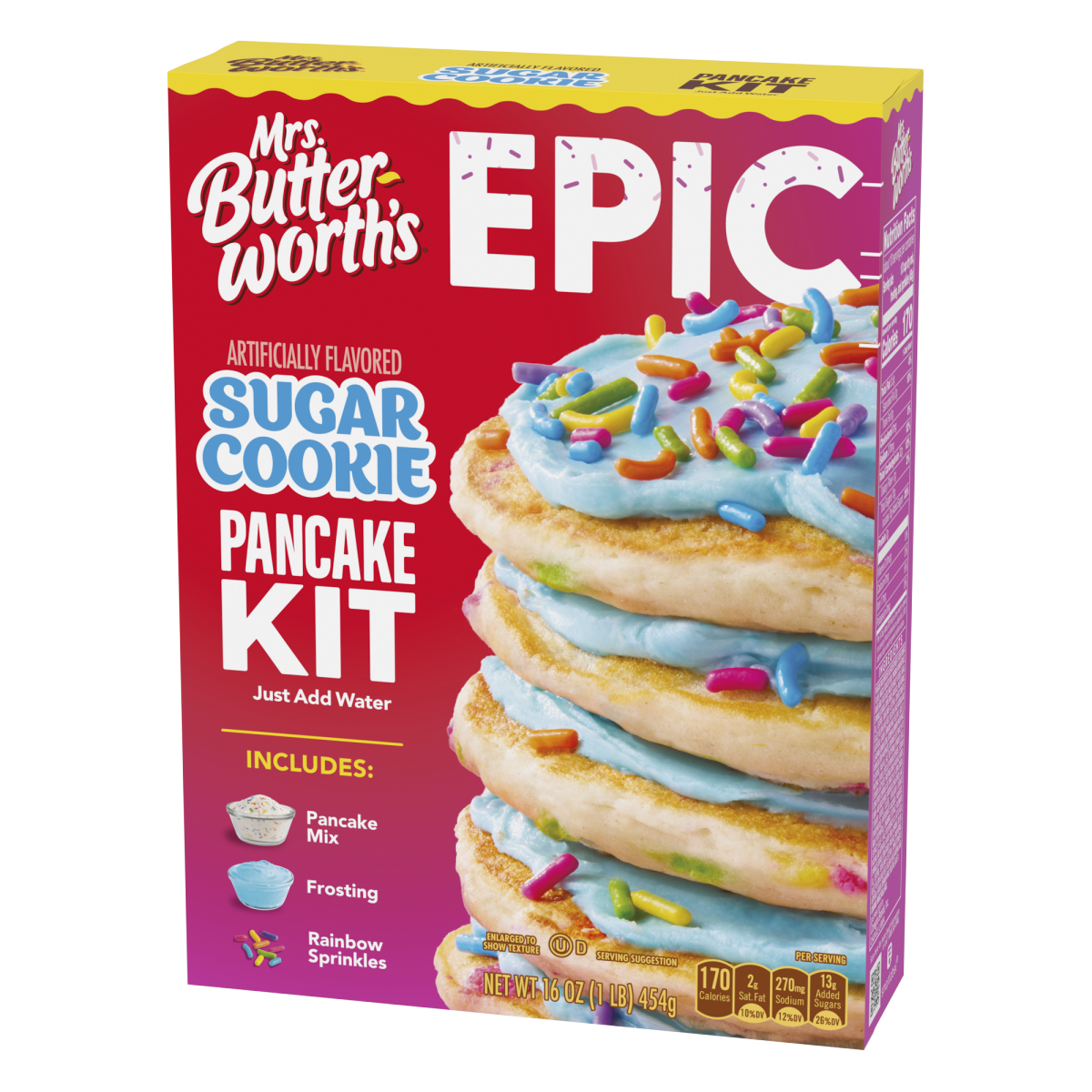 slide 21 of 29, Mrs. Butterworth's Epic Sugar Cookie Flavored Pancake Mix Kit, 16 oz., 1 ct