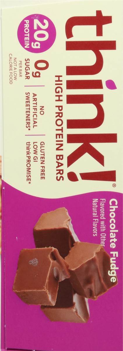 slide 6 of 12, think! Chocolate Fudge High Protein Bars 10 - 2.1 oz Bars, 10 ct