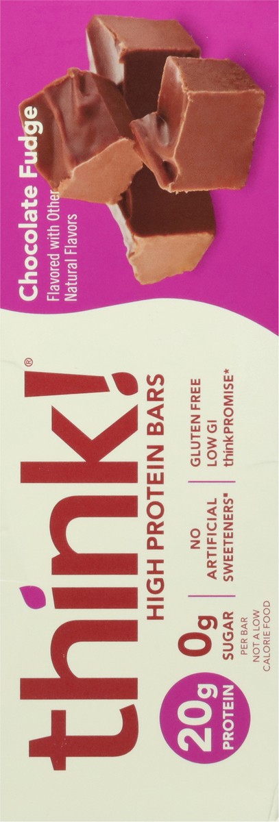 slide 3 of 12, think! Chocolate Fudge High Protein Bars 10 - 2.1 oz Bars, 10 ct