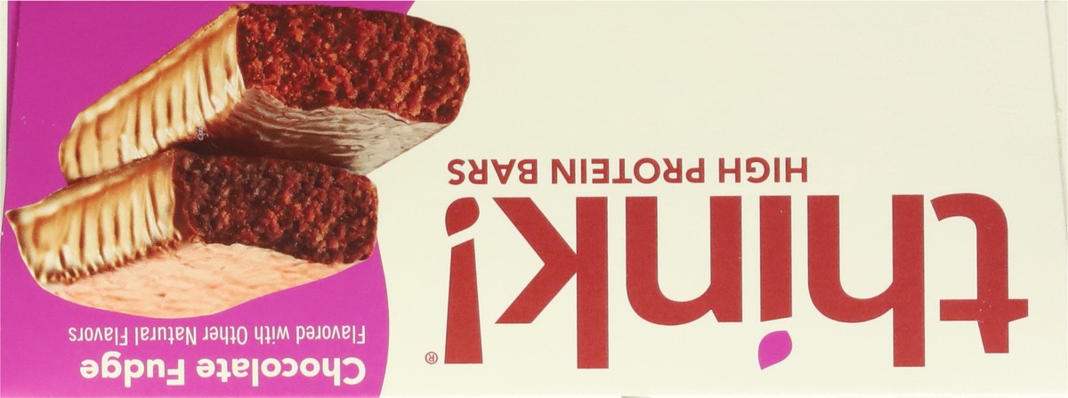 slide 2 of 12, think! Chocolate Fudge High Protein Bars 10 - 2.1 oz Bars, 10 ct