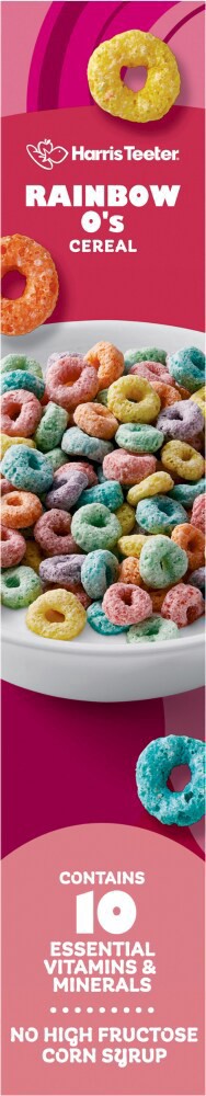 slide 2 of 6, Harris Teeter® Rainbow O's Cereal, 12.2 oz