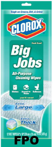 slide 1 of 1, Clorox Big Jobs Fresh Scent All-Purpose Cleaning Wipes, 12 ct