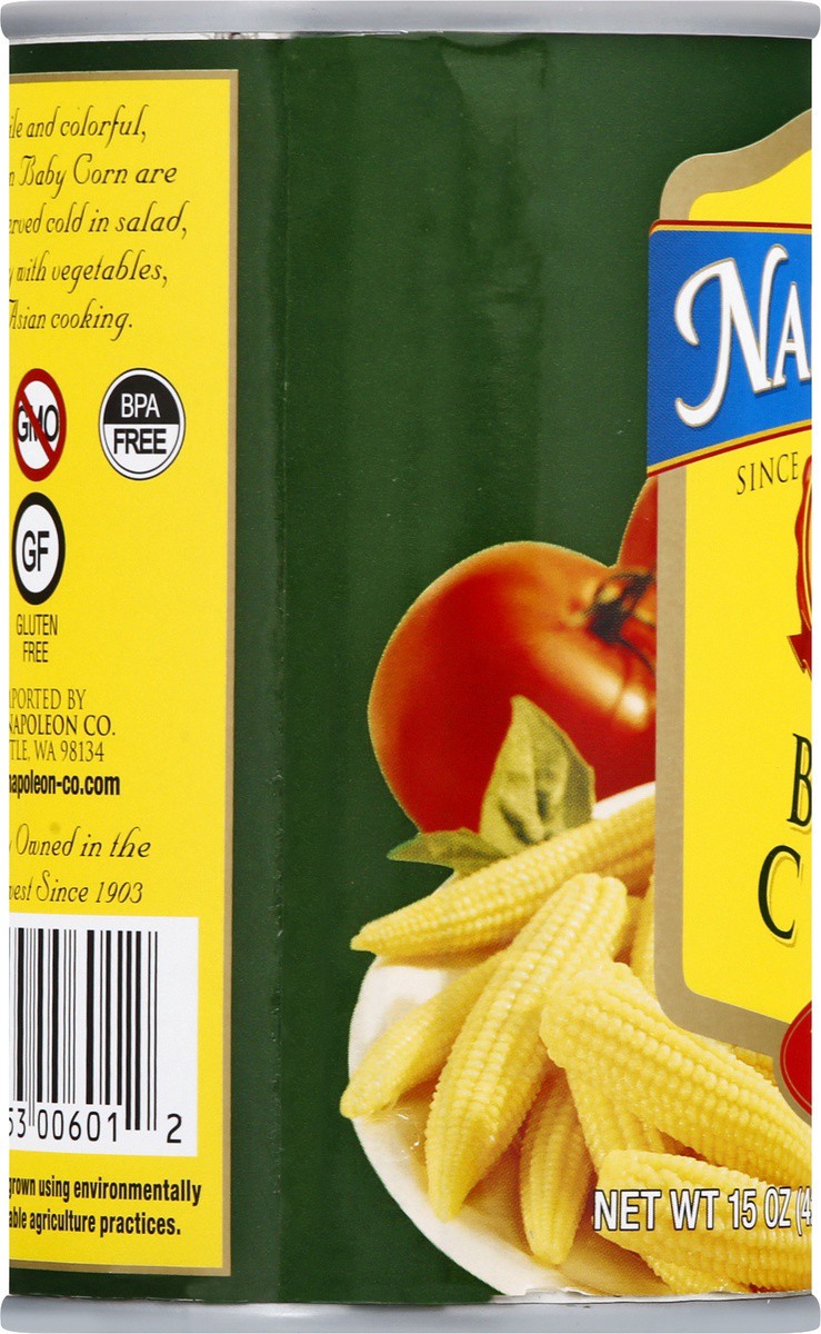 slide 7 of 9, Napoleon Whole Baby Corn 15 oz, 15 oz
