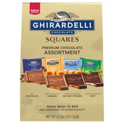 GHIRARDELLI Premium Chocolate Squares Assortment, 12.5 oz Bag