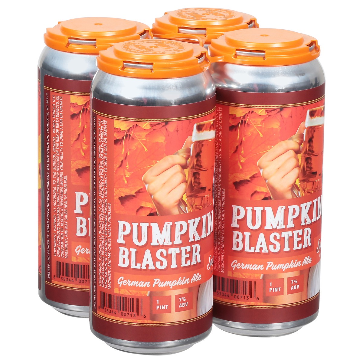 slide 9 of 9, Sugar Creek Brewing Company German Pumpkin Ale Pumpkin Blaster Beer 4 - 1 pt Cans, 4 ct; 16 oz