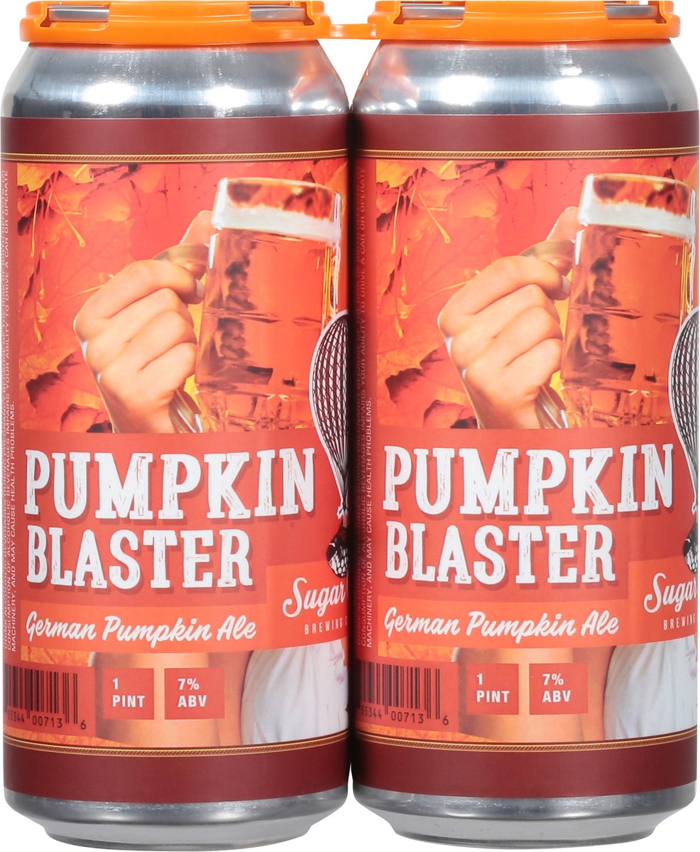 slide 4 of 9, Sugar Creek Brewing Company German Pumpkin Ale Pumpkin Blaster Beer 4 - 1 pt Cans, 4 ct; 16 oz