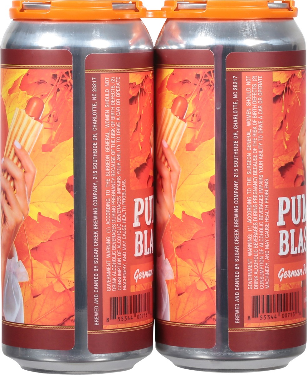 slide 7 of 9, Sugar Creek Brewing Company German Pumpkin Ale Pumpkin Blaster Beer 4 - 1 pt Cans, 4 ct; 16 oz