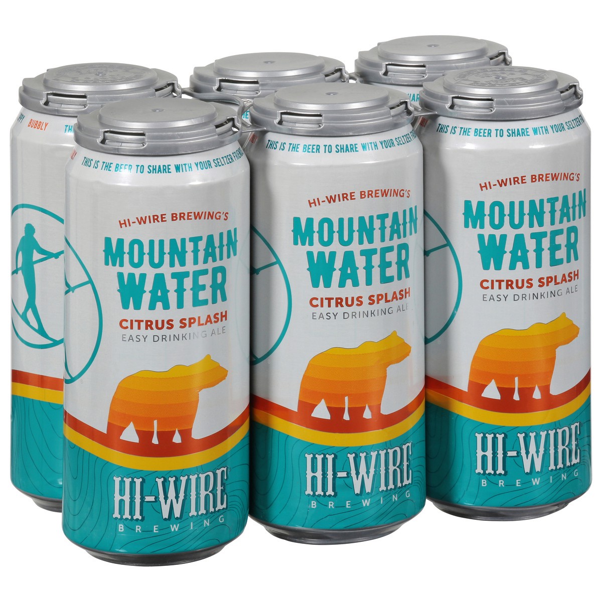 slide 5 of 9, Hi-Wire Brewing Mountain Water Easy Drinking Ale Citrus Splash Beer 6 - 1 pt Cans, 6 ct