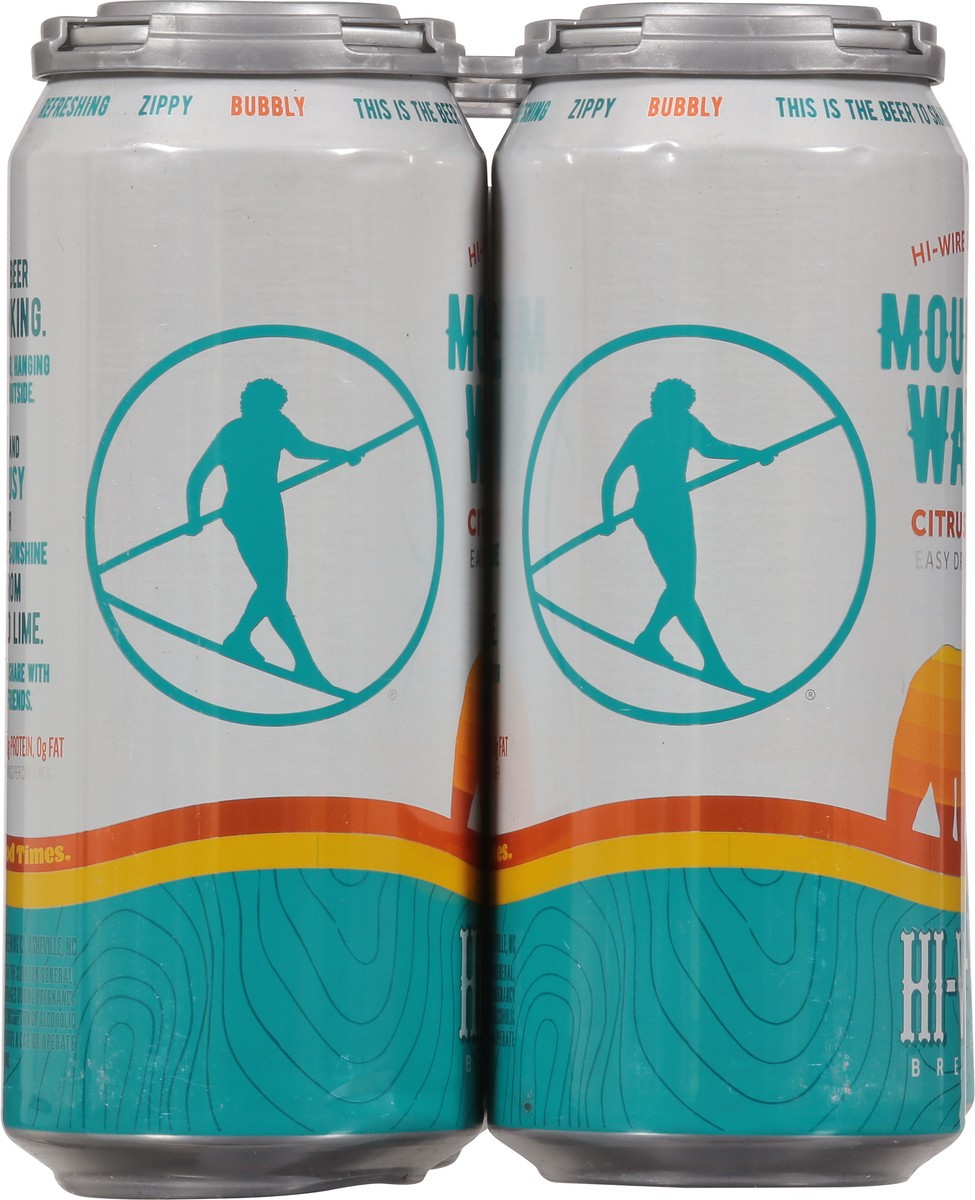 slide 3 of 9, Hi-Wire Brewing Mountain Water Easy Drinking Ale Citrus Splash Beer 6 - 1 pt Cans, 6 ct