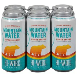 Hi-Wire Brewing Mountain Water Easy Drinking Ale Citrus Splash Beer 6 - 1 pt Cans