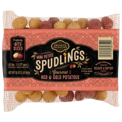Private Selection Red & Gold Mini Petite Spudlings