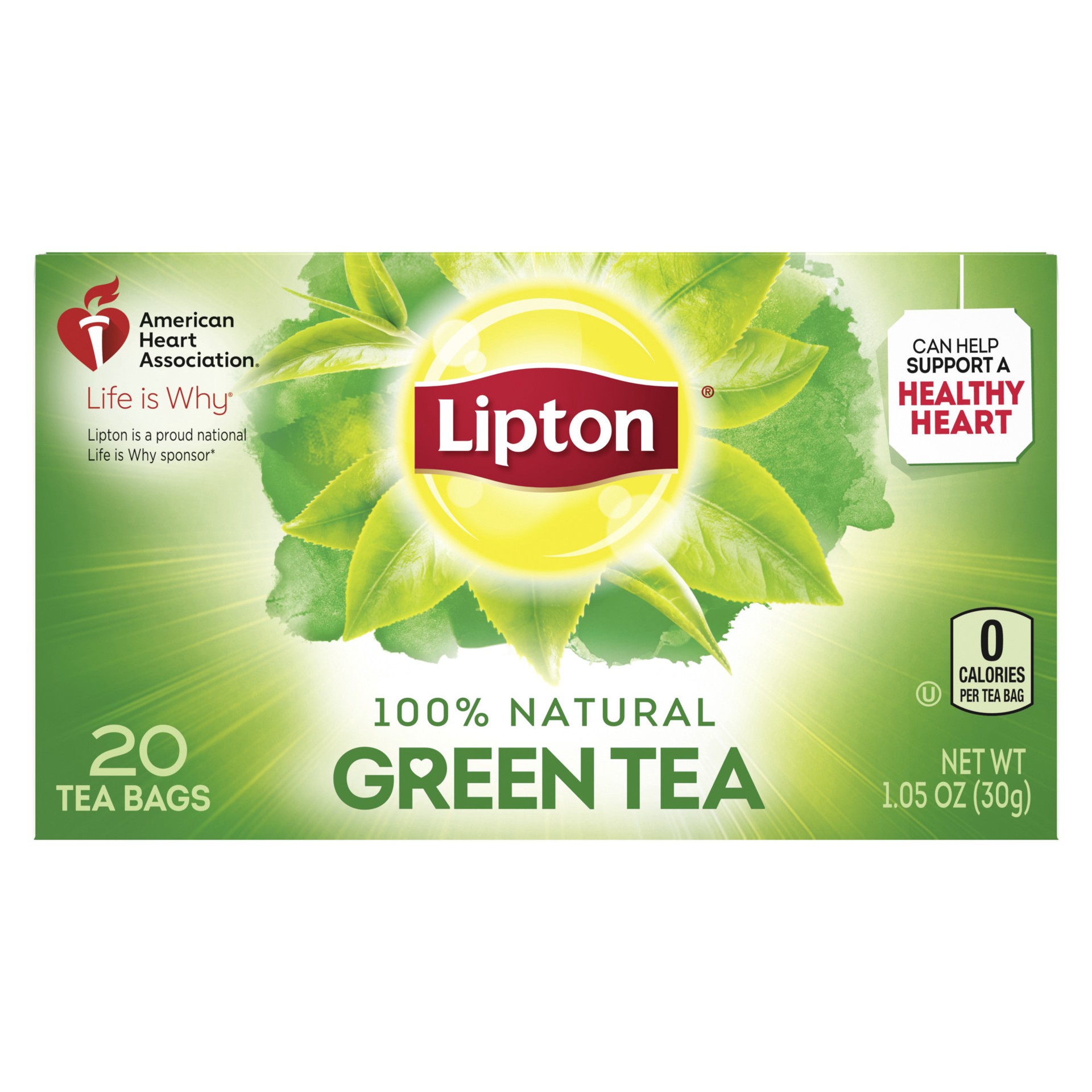 slide 2 of 4, Lipton Green Tea, 20 ct