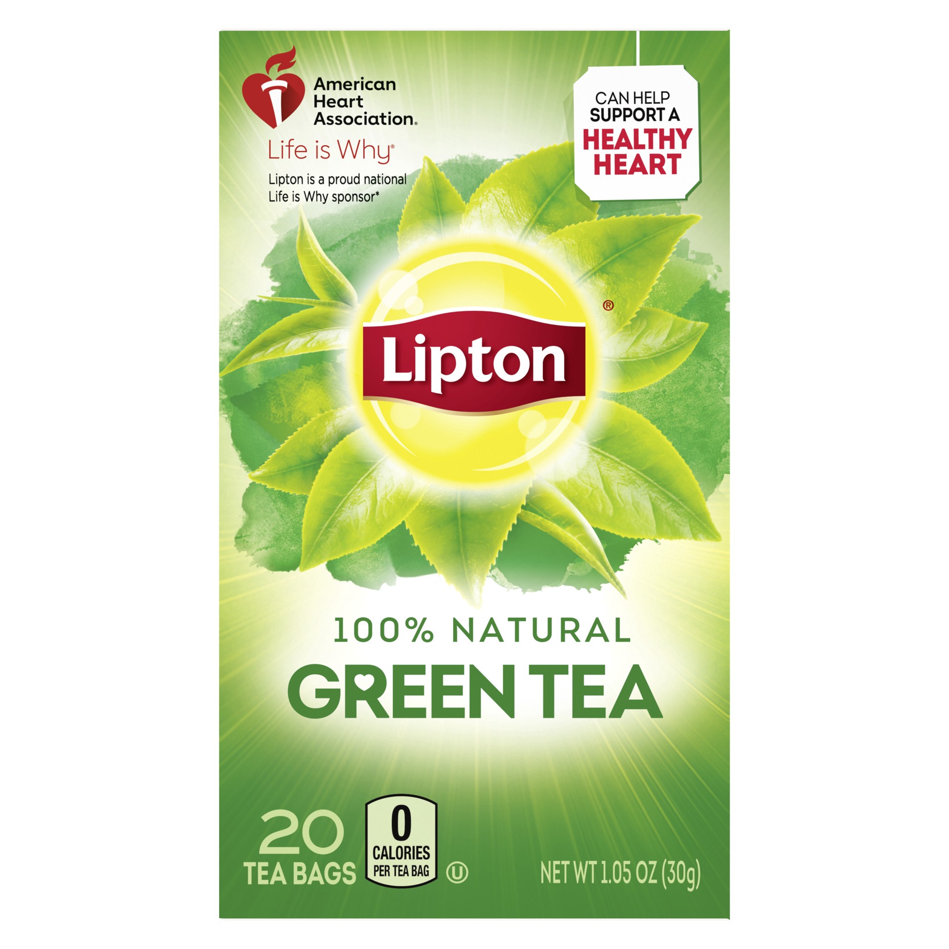 slide 1 of 4, Lipton Green Tea, 20 ct