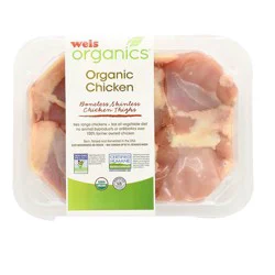 Organic Boneless and Skinless Chicken Thighs