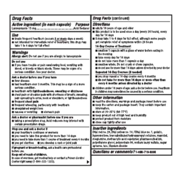 slide 14 of 29, Meijer Lansoprazole Delayed Release Capsules, Treats Frequent Heartburn, 15 mg, 14 ct