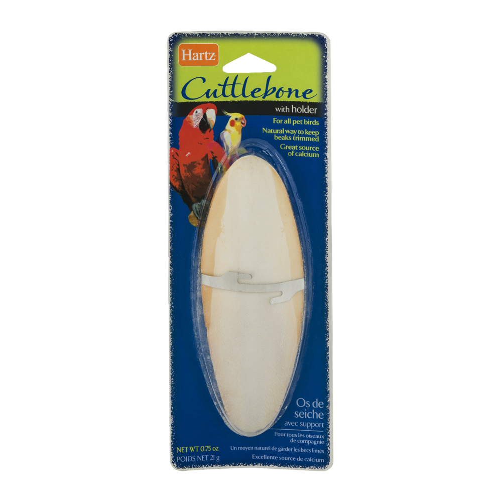 slide 1 of 1, Hartz Cuttlebone With Holder For All Pet Birds, 0.75 oz