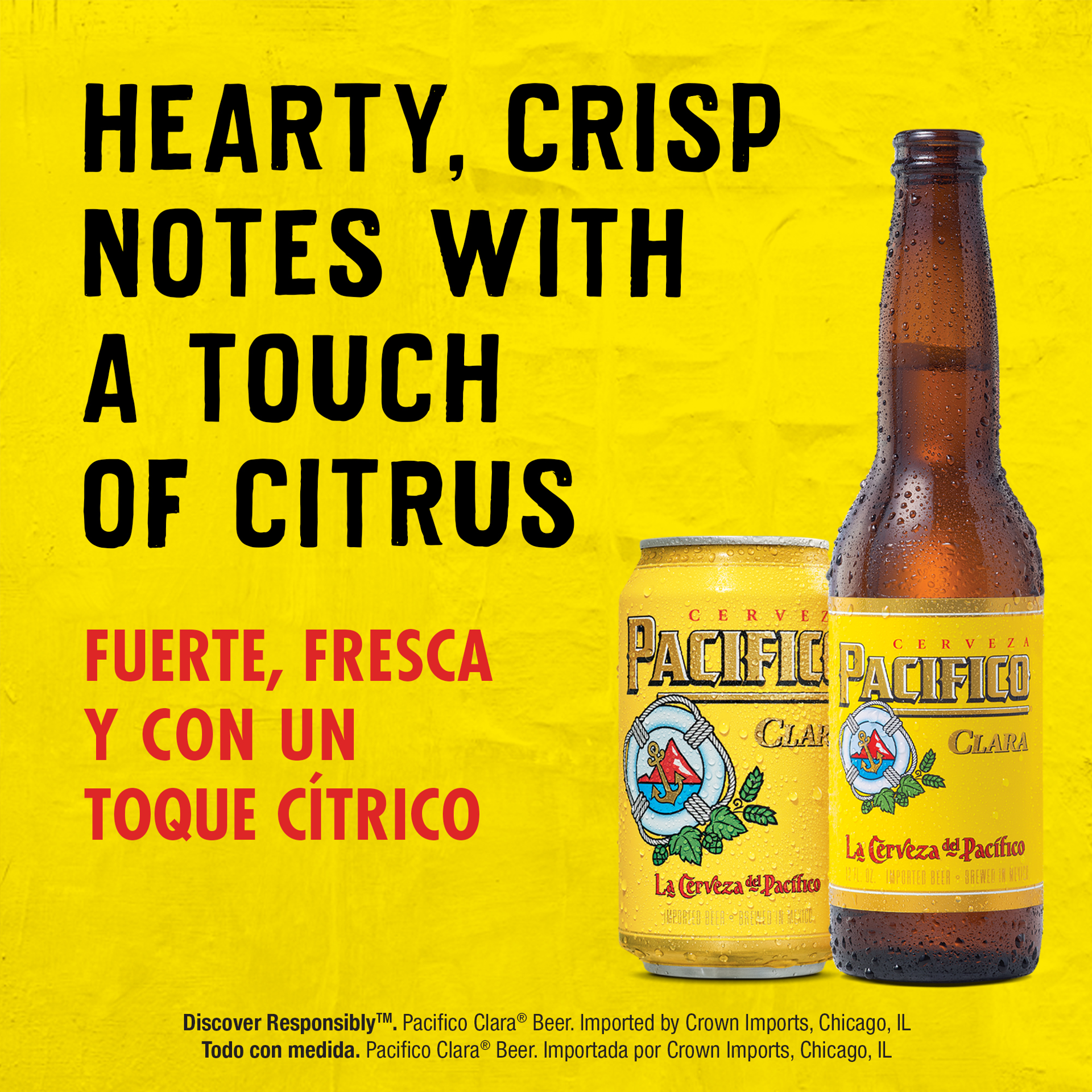 slide 2 of 8, Pacifico Clara Mexican Lager Import Beer, 24 pk 12 fl oz Cans, 4.4% ABV, 288 fl oz