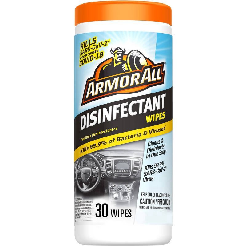 slide 1 of 4, Armor All Disinfecting Wipes 30 ea, 30 ct