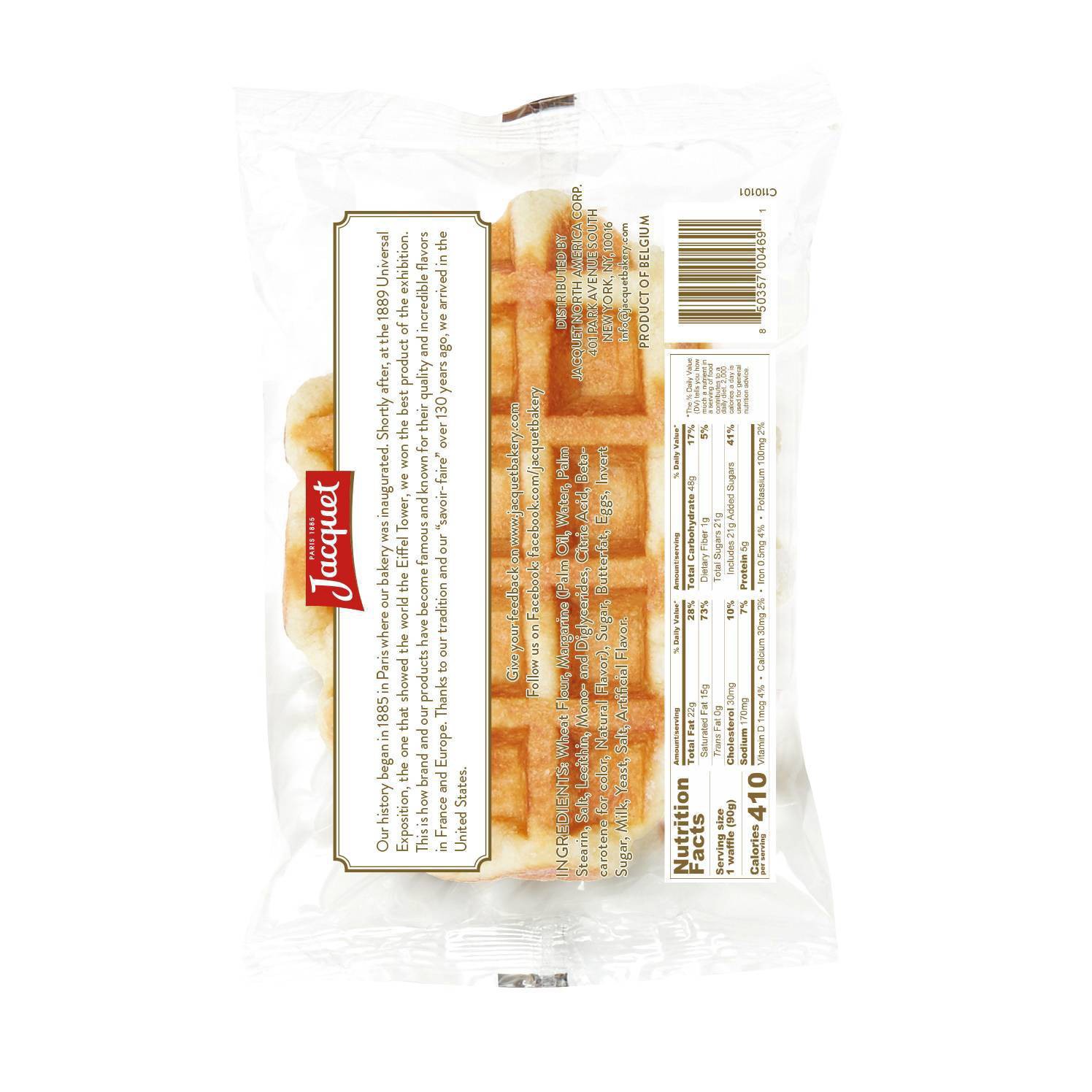 slide 4 of 5, Jacquet Leige Waffle - 3.17oz, 3.17 oz