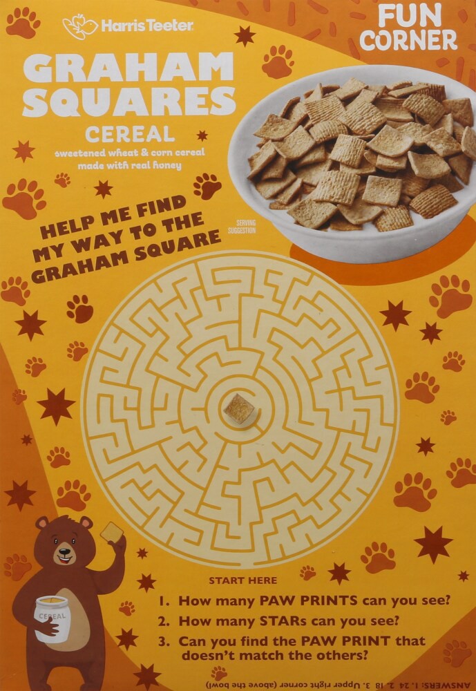 slide 3 of 6, Harris Teeter Graham Squares Cereal, 11.7 oz