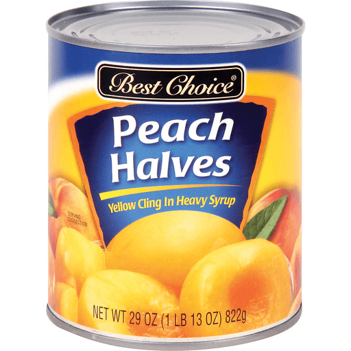 slide 1 of 1, Best Choice Peach Halves, 29 oz