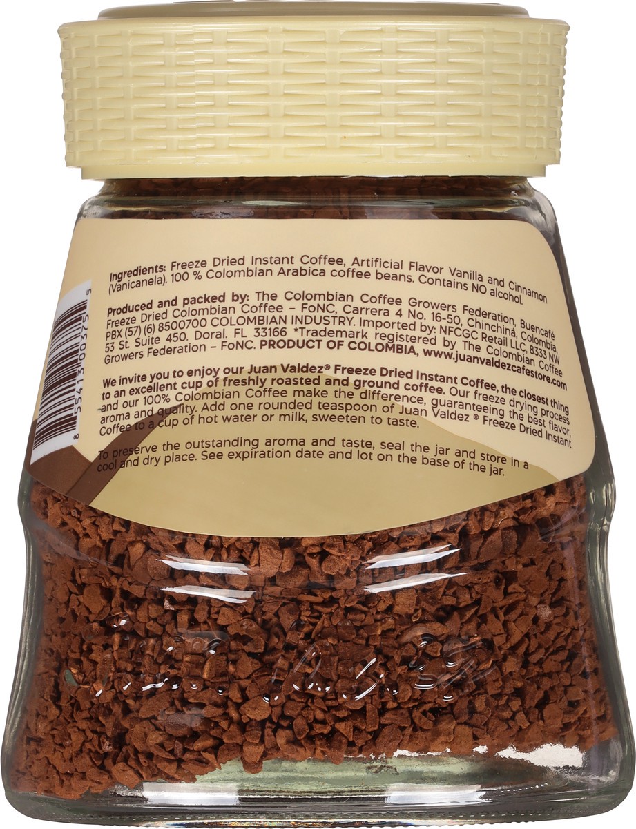 Juan Valdez Freeze Dried Vanilla Cinnamon Instant Coffee 3.35 oz 1 ct