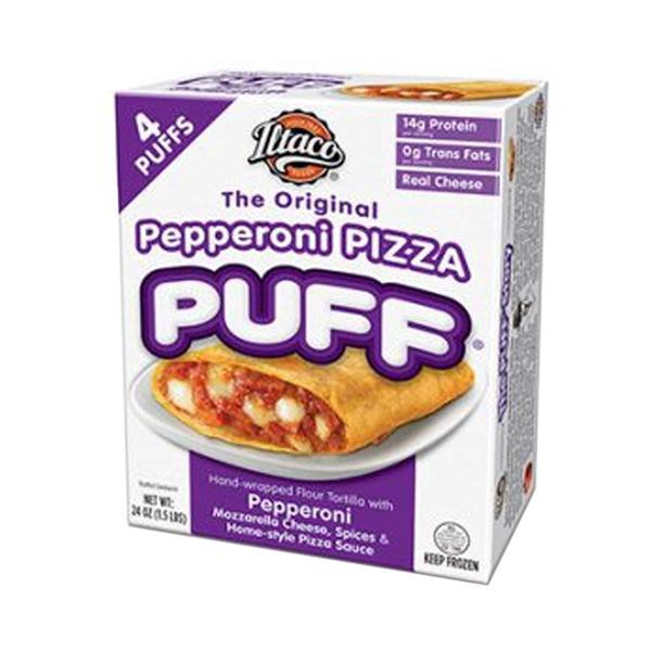 slide 1 of 1, Iltaco Pepperoni Pizza Puff, 4 ct