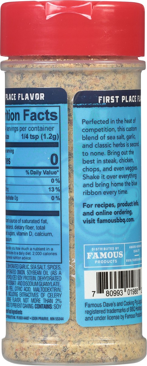 Famous Daves Rub Seasoning 6.95oz (Blue Ribbon)