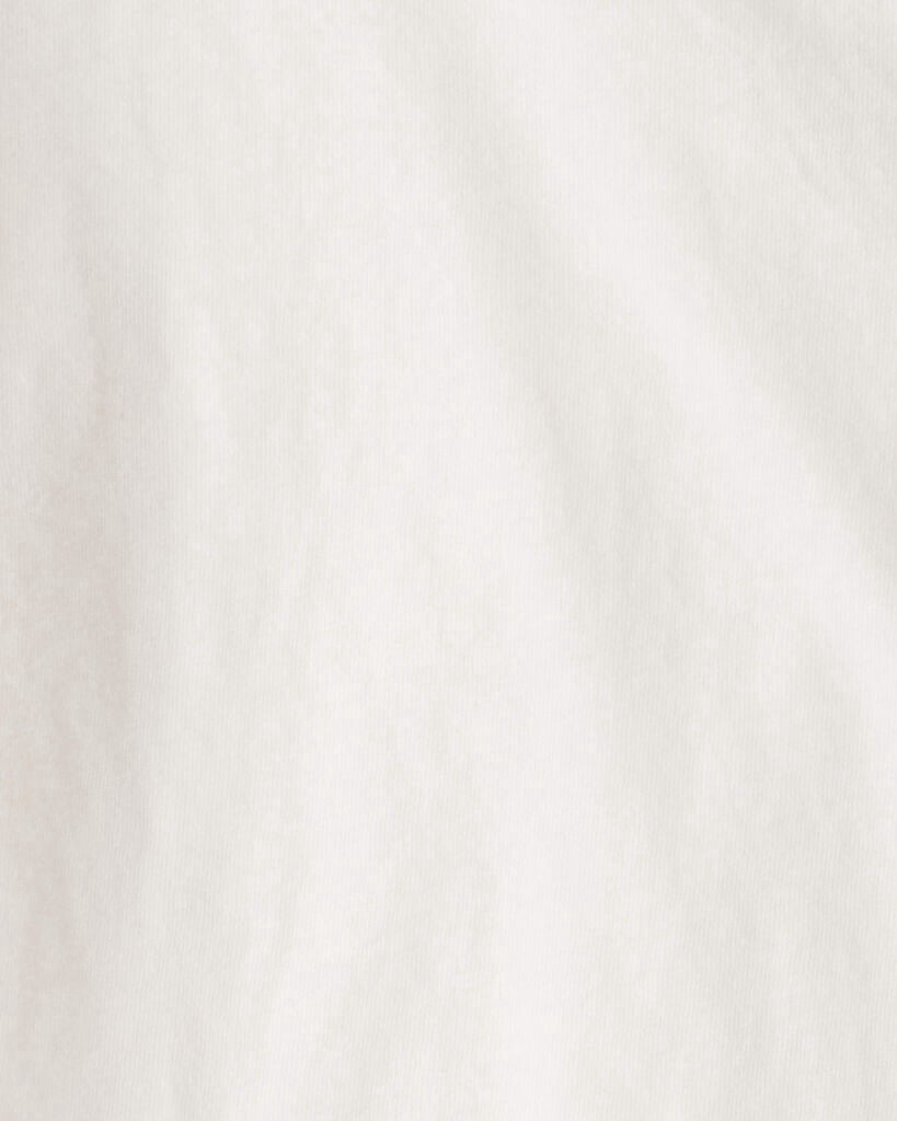 slide 2 of 2, Carter's Girls Pocket Tee - White Cream XL, 1 ct