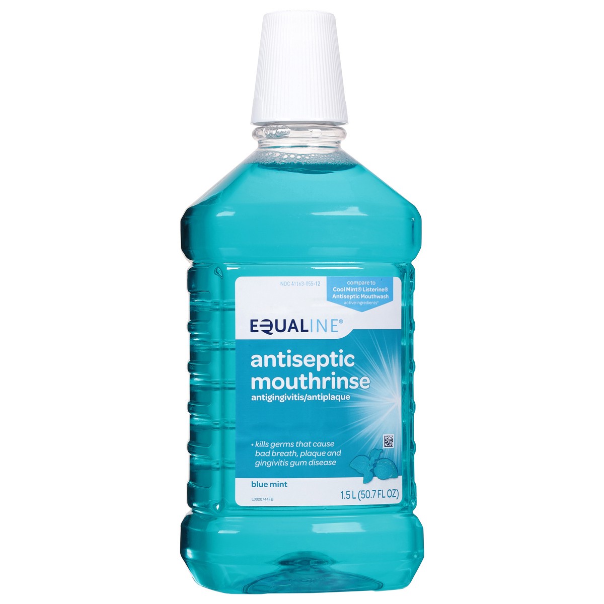 slide 2 of 9, Equaline Blue Mint Mouth Rinse, 1.5 liter